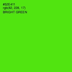 #52E411 - Bright Green Color Image