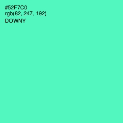 #52F7C0 - Downy Color Image