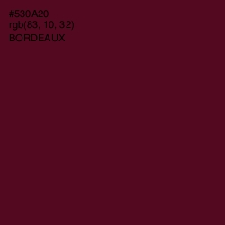 #530A20 - Bordeaux Color Image