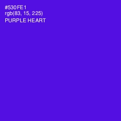 #530FE1 - Purple Heart Color Image