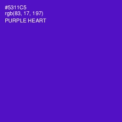 #5311C5 - Purple Heart Color Image