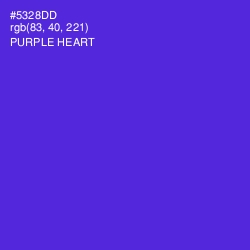 #5328DD - Purple Heart Color Image