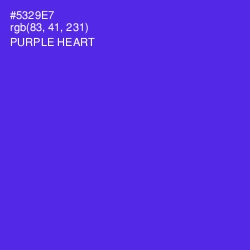 #5329E7 - Purple Heart Color Image