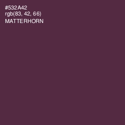 #532A42 - Matterhorn Color Image