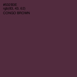 #532B3E - Congo Brown Color Image