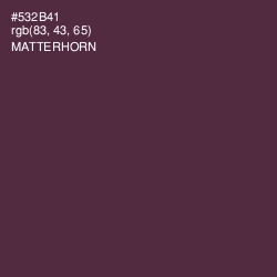 #532B41 - Matterhorn Color Image