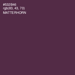 #532B46 - Matterhorn Color Image