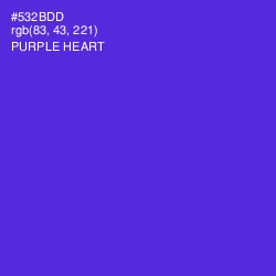 #532BDD - Purple Heart Color Image