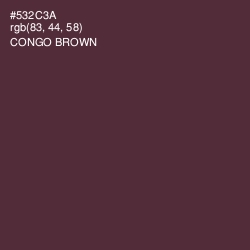 #532C3A - Congo Brown Color Image