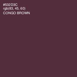 #532D3C - Congo Brown Color Image