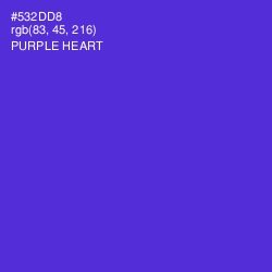 #532DD8 - Purple Heart Color Image