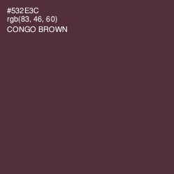 #532E3C - Congo Brown Color Image