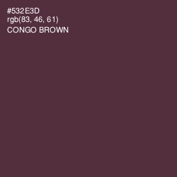 #532E3D - Congo Brown Color Image