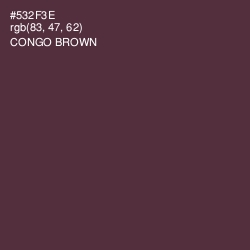 #532F3E - Congo Brown Color Image