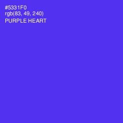 #5331F0 - Purple Heart Color Image