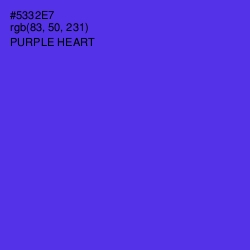 #5332E7 - Purple Heart Color Image