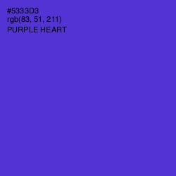 #5333D3 - Purple Heart Color Image