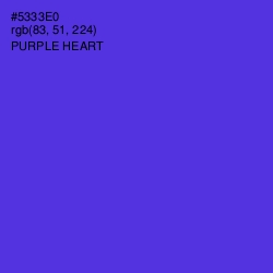 #5333E0 - Purple Heart Color Image