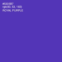 #5335B7 - Royal Purple Color Image