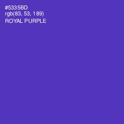 #5335BD - Royal Purple Color Image