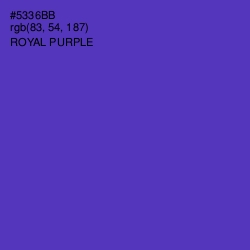 #5336BB - Royal Purple Color Image