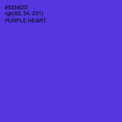 #5336DD - Purple Heart Color Image