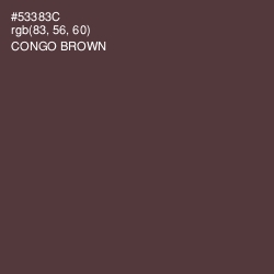#53383C - Congo Brown Color Image