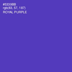 #5339BB - Royal Purple Color Image