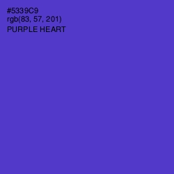 #5339C9 - Purple Heart Color Image