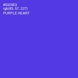 #5339E3 - Purple Heart Color Image