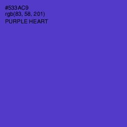 #533AC9 - Purple Heart Color Image