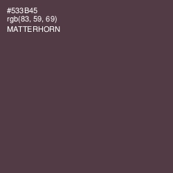 #533B45 - Matterhorn Color Image