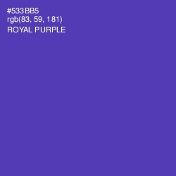 #533BB5 - Royal Purple Color Image