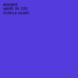 #533BDE - Purple Heart Color Image