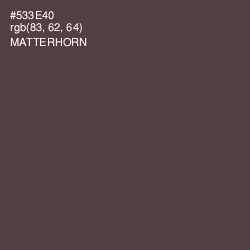 #533E40 - Matterhorn Color Image