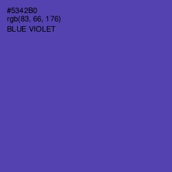 #5342B0 - Blue Violet Color Image