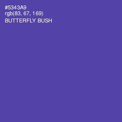 #5343A9 - Butterfly Bush Color Image