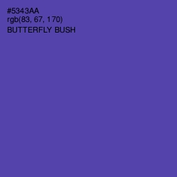 #5343AA - Butterfly Bush Color Image