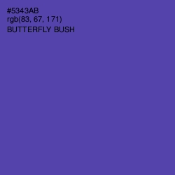 #5343AB - Butterfly Bush Color Image