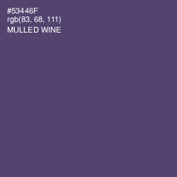 #53446F - Mulled Wine Color Image