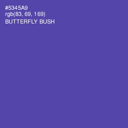 #5345A9 - Butterfly Bush Color Image