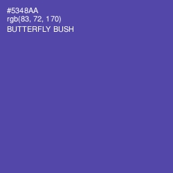 #5348AA - Butterfly Bush Color Image