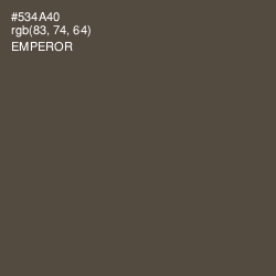 #534A40 - Emperor Color Image