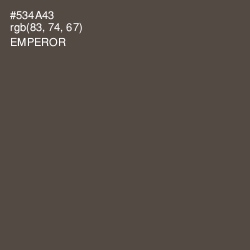 #534A43 - Emperor Color Image