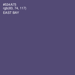 #534A75 - East Bay Color Image