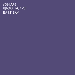 #534A78 - East Bay Color Image