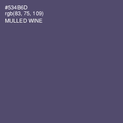 #534B6D - Mulled Wine Color Image