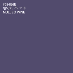 #534B6E - Mulled Wine Color Image