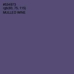 #534B73 - Mulled Wine Color Image