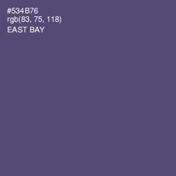 #534B76 - East Bay Color Image